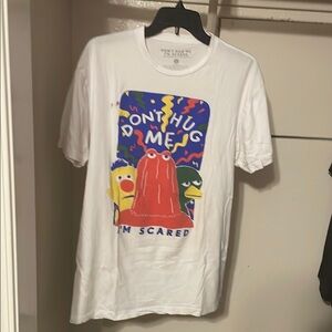 White Graphic T-Shirt with Colorful Print